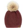 imageCC Hatsandscarf Exclusives Unisex Solid Ribbed Beanie with Pom HAT43A Waffle Stitch Patternmonaco