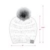 imageCC Hatsandscarf Exclusives Unisex Solid Ribbed Beanie with Pom HAT43Adk Rose