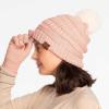 imageCC Hatsandscarf Exclusives Unisex Solid Ribbed Beanie with Pom HAT43AroseIvy