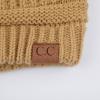 imageCC Hatsandscarf Exclusives Unisex Solid Ribbed Beanie with Pom HAT43Camel Amazon