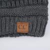 imageCC Hatsandscarf Exclusives Unisex Solid Ribbed Beanie with Pom HAT43Dark Melange Grey Amazon