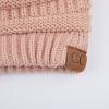imageCC Hatsandscarf Exclusives Unisex Solid Ribbed Beanie with Pom HAT43Indi Pink