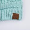 imageCC Hatsandscarf Exclusives Unisex Solid Ribbed Beanie with Pom HAT43Mint