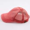 imageCC Hatsandscarf Exclusives Washed Distressed Cotton Denim Ponytail Hat Adjustable Baseball Cap BT12 BT13All Coral