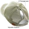 imageCC Hatsandscarf Exclusives Washed Distressed Cotton Denim Ponytail Hat Adjustable Baseball Cap BT12 BT13All Khaki