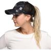 imageCC Hatsandscarf Exclusives Washed Distressed Cotton Denim Ponytail Hat Adjustable Baseball Cap BT12 BT13Denim Black