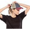 imageCC Hatsandscarf Exclusives Washed Distressed Cotton Denim Ponytail Hat Adjustable Baseball Cap BT12 BT13NavyBurgundy