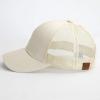 imageCC Hatsandscarf Ponytail caps Messy Buns Trucker Plain Baseball Cap BT6Beige