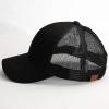 imageCC Hatsandscarf Ponytail caps Messy Buns Trucker Plain Baseball Cap BT6Black