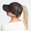imageCC Hatsandscarf Ponytail caps Messy Buns Trucker Plain Baseball Cap BT6Brown
