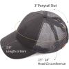 imageCC Hatsandscarf Ponytail caps Messy Buns Trucker Plain Baseball Cap BT6Charcoal