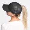 imageCC Hatsandscarf Ponytail caps Messy Buns Trucker Plain Baseball Cap BT6Charcoal
