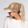 imageCC Hatsandscarf Ponytail caps Messy Buns Trucker Plain Baseball Cap BT6Glittergold