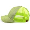 imageCC Hatsandscarf Ponytail caps Messy Buns Trucker Plain Baseball Cap BT6Glitterlime