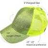 imageCC Hatsandscarf Ponytail caps Messy Buns Trucker Plain Baseball Cap BT6Glitterlime