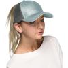 imageCC Hatsandscarf Ponytail caps Messy Buns Trucker Plain Baseball Cap BT6Glittermint