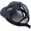 imageCC Hatsandscarf Ponytail caps Messy Buns Trucker Plain Baseball Cap BT6Glitternavy