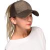 imageCC Hatsandscarf Ponytail caps Messy Buns Trucker Plain Baseball Cap BT6Glittersmoky Topaz