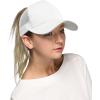 imageCC Hatsandscarf Ponytail caps Messy Buns Trucker Plain Baseball Cap BT6Glitterwhite