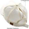imageCC Hatsandscarf Ponytail caps Messy Buns Trucker Plain Baseball Cap BT6Glitterwhite