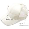 imageCC Hatsandscarf Ponytail caps Messy Buns Trucker Plain Baseball Cap BT6Glitterwhite