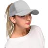 imageCC Hatsandscarf Ponytail caps Messy Buns Trucker Plain Baseball Cap BT6Grey