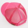 imageCC Hatsandscarf Ponytail caps Messy Buns Trucker Plain Baseball Cap BT6Hot Pink