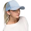 imageCC Hatsandscarf Ponytail caps Messy Buns Trucker Plain Baseball Cap BT6Lt Blue