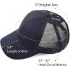imageCC Hatsandscarf Ponytail caps Messy Buns Trucker Plain Baseball Cap BT6Navy