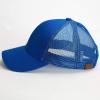 imageCC Hatsandscarf Ponytail caps Messy Buns Trucker Plain Baseball Cap BT6Royalblue