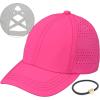 imageCC Laser Cut CrissCross Elastic Band Unisex Baseball Cap BAB8036Hot Pink
