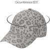 imageCC Leopard Pattern Baseball Cap for Women Unisex  Adjustable Stretch Fit Daily Hat CapGrey