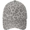 imageCC Leopard Pattern Baseball Cap for Women Unisex  Adjustable Stretch Fit Daily Hat CapGrey