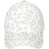 imageCC Leopard Pattern Baseball Cap for Women Unisex  Adjustable Stretch Fit Daily Hat CapWhite