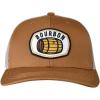 imageCC Mens Embroidered Patch Trucker Mesh Back Adjustable Snapback Baseball CapBourbon  Clay