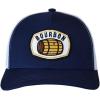 imageCC Mens Embroidered Patch Trucker Mesh Back Adjustable Snapback Baseball CapBourbon  Navy