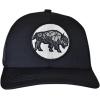 imageCC Mens Embroidered Patch Trucker Mesh Back Adjustable Snapback Baseball CapBull  Black