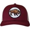 imageCC Mens Embroidered Patch Trucker Mesh Back Adjustable Snapback Baseball CapBull  Maroon