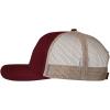 imageCC Mens Embroidered Patch Trucker Mesh Back Adjustable Snapback Baseball CapBull  Maroon
