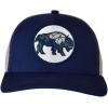 imageCC Mens Embroidered Patch Trucker Mesh Back Adjustable Snapback Baseball CapBull  Navy