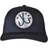 imageCC Mens Embroidered Patch Trucker Mesh Back Adjustable Snapback Baseball CapHooked  Black