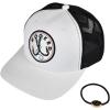 imageCC Mens Embroidered Patch Trucker Mesh Back Adjustable Snapback Baseball CapHooked  Navy