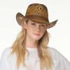 imageCC Ombre Open Weave Cowbay Hat with Braided TrimCoffee