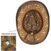 imageCC Ombre Open Weave Cowbay Hat with Braided TrimCoffee