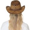 imageCC Ombre Open Weave Cowbay Hat with Braided TrimCoffee