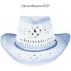 imageCC Ombre Open Weave Cowbay Hat with Braided TrimDenim