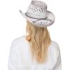 imageCC Ombre Open Weave Cowbay Hat with Braided TrimLight Gray
