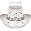 imageCC Ombre Open Weave Cowbay Hat with Braided TrimLight Gray
