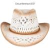imageCC Ombre Open Weave Cowbay Hat with Braided TrimRust