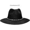 imageCC Panama Hat WRhinestone Trim BandBlack